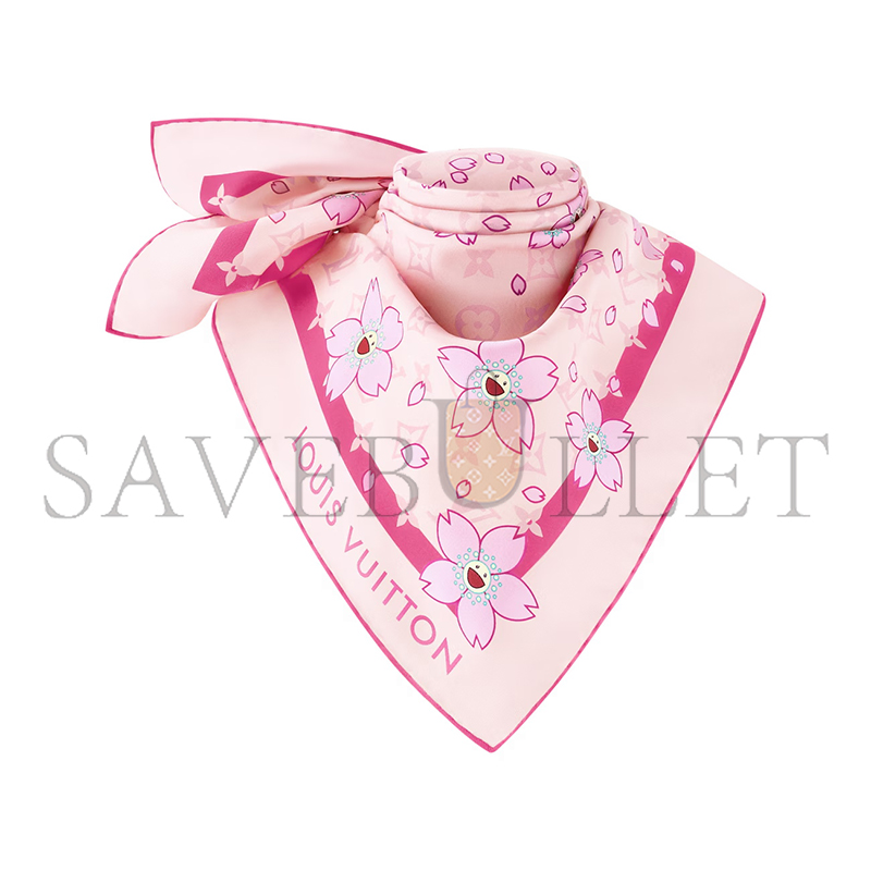 LOUIS VUITTON MURAKAMI LV X TM MONOGRAM CHERRY BLOSSOM SQUARE 70 M94964 (67*67cm)